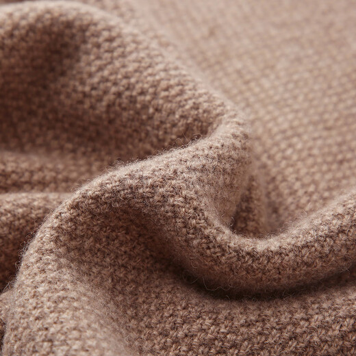 Zhaojun 2024 Autumn and Winter Men's High-End Solid Color Wool Sweater Round Neck Raglan Sleeves Thickened Warm Knitted Sweater Land Camel XL