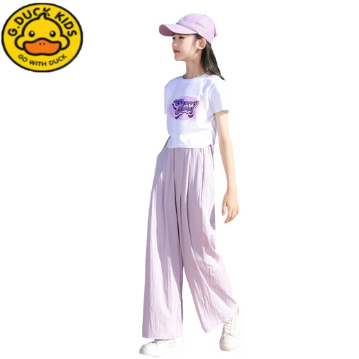 G.Duckkids Little Yellow Yellow Duck Girl Lummer Cust 25 Новые детские модные большие дети повседневные брюки с короткими рукавами.