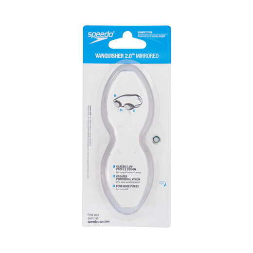 Speedo Unisex Adult Swim Goggles Mirror Conqueror 2.0 Black/Red One Size