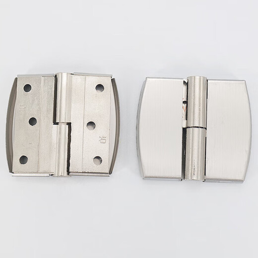 Hesdig JG-1914 stainless steel partition hinge, public toilet self-closing door removable hinge, 2 pieces/piece, left stainless steel cover + alloy (flash delivery from Jingcang)