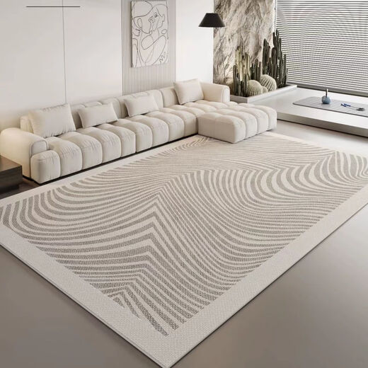 Yingzhuer carpet living room modern simple Nordic ins style gray high-end light luxury sofa coffee table blanket hairless bedroom floor mat simple but extraordinary-01 100*200cm