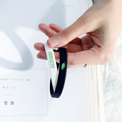 European and American original trendy brand agate bracelet sports boys LIVE FIT versatile simple girl retro personality bracelet silicone black bracelet