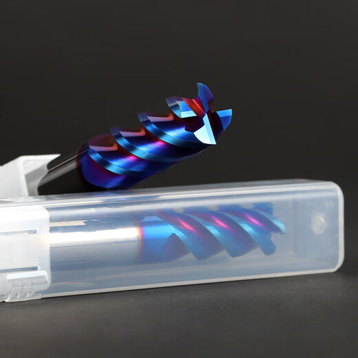 65-degree tungsten steel milling cutter 4-edged carbide flat knife end mill four-edged steel with flat bottom extended straight shank coating CNC tool machining center 65-degree flat knife 10*25*10D*75L