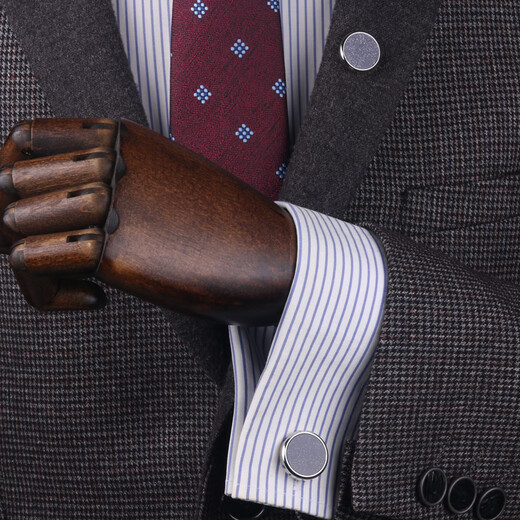 Lieshang round starry twinkling cufflinks men's suit coat corsage suit jacket brooch women's accessories lapel pin cufflinks round starry twinkling brooch