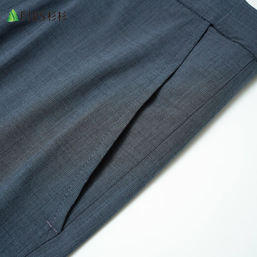 Shanshan Suit Men's Four Seasons Business Casual Comfortable Professional Formal Jacket Suit Suit Dress Men's Navy Blue 175/92A(48)