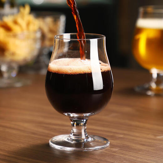 Oufanmei 2-pack European-style home wine beer whiskey cup creative crystal glass spirits cocktail juice cup short beer cup 380ml 2 pieces