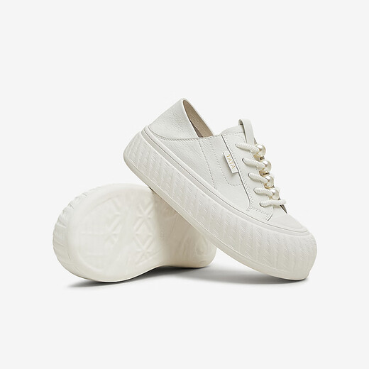 Tata Casual Dicke Sohle Schuhe Frauenschuhe 2025 Sommer CT701BM5 Weiß 36