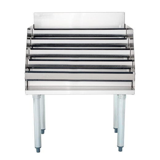 RestaurantwareKitchen Tek 304 Stainless Steel Wine Rack 5-Tier 20