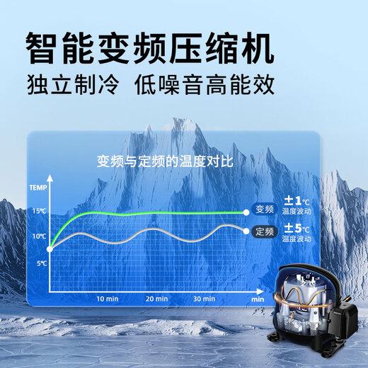 Vinokraf constant temperature and humidity controlled cigar cabinet for home use moisturizing South American cedar wood insect-proof balanced humidity black 50AH 50L