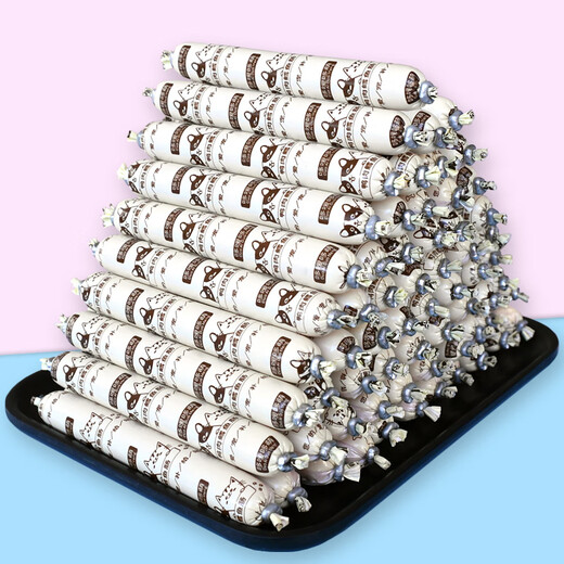 Baichan duck cod ham sausage dog and cat pet snacks dog sausage training reward small sausages selected duck cod sausage 24 pieces x 15g pack 1 pack