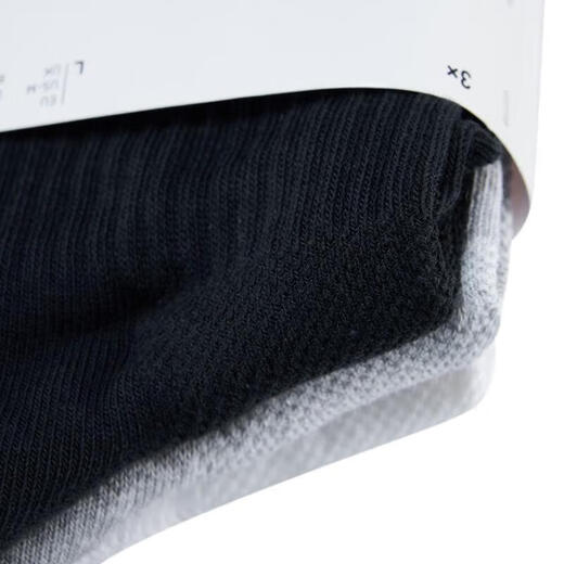 Adidas Adidas sports socks men's socks and women's socks new casual socks three pairs of running training mid-calf socks JC9272 JC9272 black and white gray/three pairs of M 40-42
