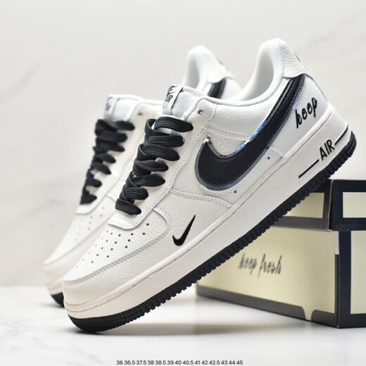 CLENIKEED Putian Chunyuan Air Force No. 1 AJ1 small hook low-top shoes, light gray, white and blue, men's and women's fashion student casual sneakers, Air Force, sky blue, high quality NIKE 42