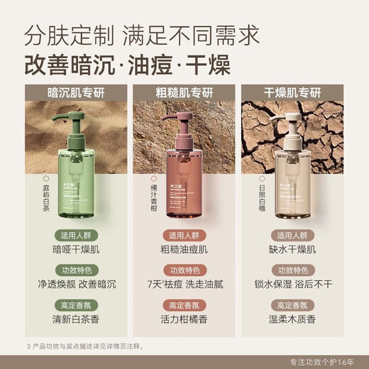 Water Kouyou Shower Gel, Acid Rejuvenation, Salicylic Acid, Anti-acne, Niacinamide Shower Oil, Moisturizing Men and Women, Acid Rejuvenation, Shower Gel 300ml, 1 Bottle