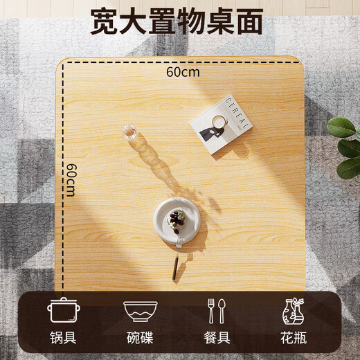 Xiaomo folding table household small apartment dining table dining table outdoor portable table rental house square table mahjong table walnut