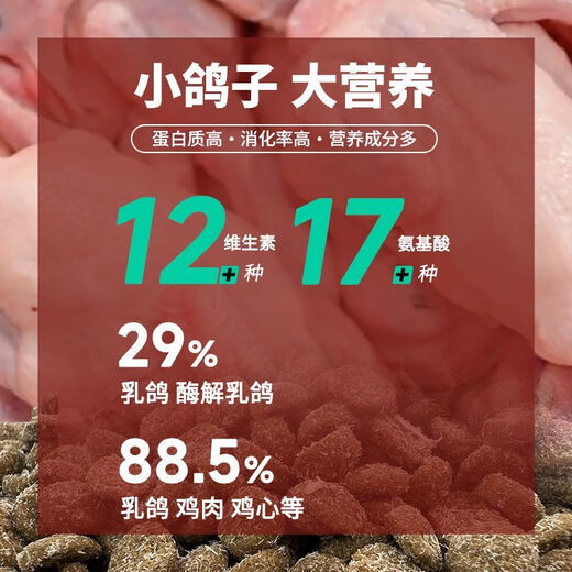 OIMG Rizhi Select Squab Cat Food Enzymatic Hydrolysis Full Price 0 Grain 0 Bean Chicken General High Protein for Adult Cats and Kittens 3Jin Jin is equal to 0.5kg 1.5kg Enzymatic Cat Food (Squab) 1.5kg