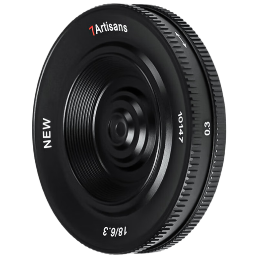 Seven Craftsman Fuji fixed focus lens FX mount black 18mmF6.3 mirrorless lens second generation upgraded version manual focus suitable for xt30 second generation xs20 xt5