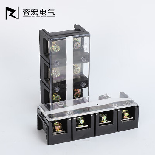 TC60/100/150/200/300/400A high current terminal block 2/3/4/5P copper terminals TC6003/600A3 positions