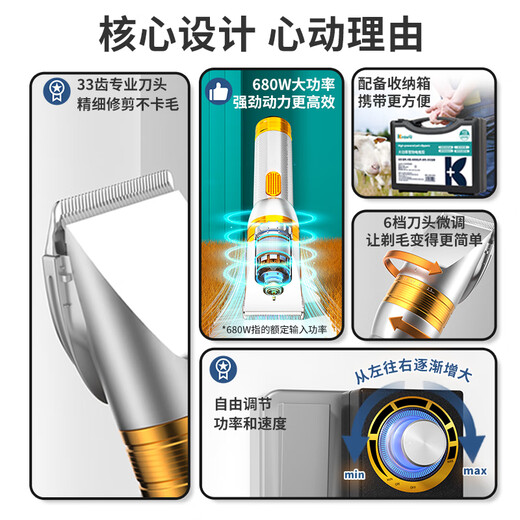 Jin Chong Shi Dog Electric Clipper Pet Shaver Hair Clipper Electric Clipper Pet Shop Special High Power Corded Cat Hair Trimmer