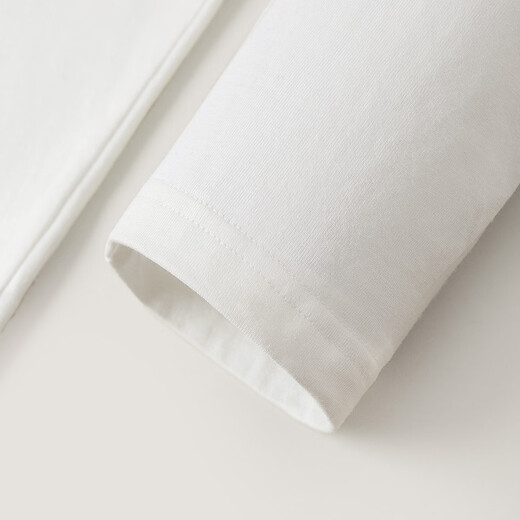 INMAN pure cotton comfortable and fun embroidered white T-shirt for women 2026 spring new loose comfortable casual versatile top off-white-rabbit-K18518440H1 L