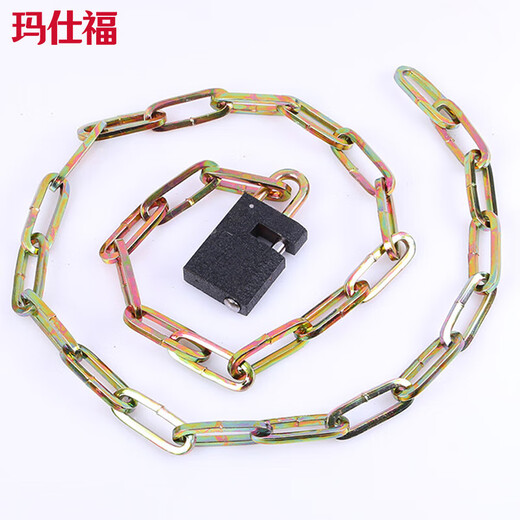 Masifo chain lock multi-purpose chain lock bicycle anti-theft lock bold motorcycle manganese steel chain lock 4mm*62cm/pack