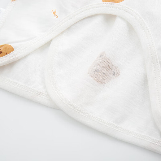 Babyprints baby half-back 2-pack long-sleeved pure cotton baby tops belly protection monk clothing home underwear Red Panda 52