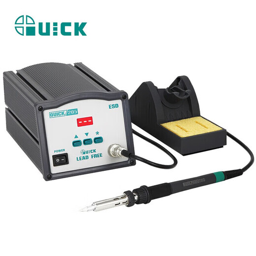 QUICK 205 electric soldering iron 150W digital display constant temperature intelligent high frequency electric iron soldering station QUICK205 power 150W