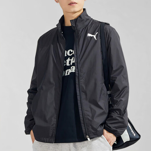 Puma (PUMA) Jacket Men's 25 new autumn casual windproof top loose stand-up collar sportswear executive woven jacket men's main recommendation woven quick-drying/inner mesh lining/stand-up collar M 175/96A Recommended weight 120-140Jin Jin equals 0.5 kg