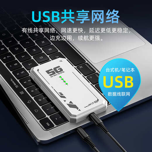 Zhichuang's current 5g portable wifi6 mobile wireless portable card-free Internet access Gigabit dual-band 2025 unlimited traffic multi-Netcom router car notebook universal official authentic metal gray dual-band WiFi6+ bursting high-frequency performance