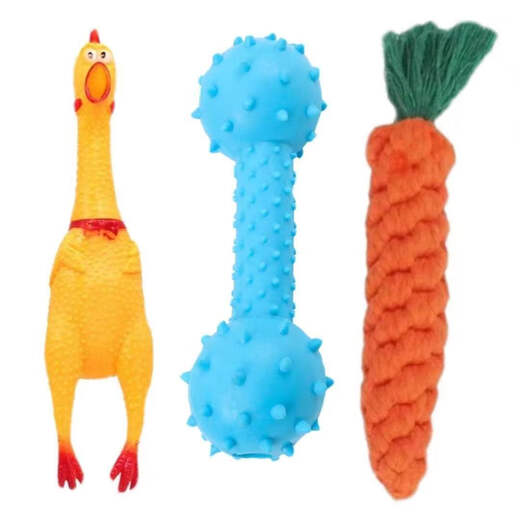 PINQUROME Pet Toys, Bite-resistant Vinyl, Simulated Sound Dog Toys, Cat Toys, Screaming Chicken Screaming Chicken Training Supplies, Screaming Chicken Small 1 (16cm*4cm)