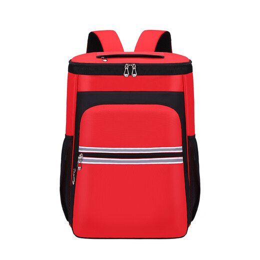 Pupan Housekeeping Service Cleaning Bag Large Capacity Storage Bag Shoulder Tool Backpack Cleaning and Repair Tool Kit Red No Printing