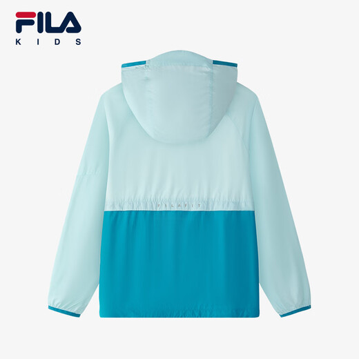 FILA Children's Clothing Children's Sun Protection Clothing 2025 Summer New Men's and Women's Medium and Large Children's Lightweight Jacket Light Blue-LB 110