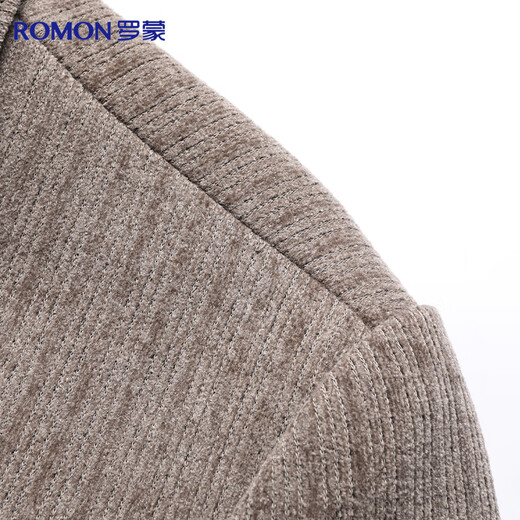Romon jacket men's coat lapel solid color business casual fashion stretch jacket dad wear young and middle-aged men's wear