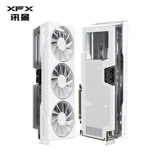 讯景（XFX）AMD RADEON RX 9070 雪狼 16GB 白色 全新电竞游戏设计智能学习台式电脑独立显卡 RX9070雪狼