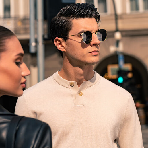 Mr. Bu Henry collar thin wool T-shirt spring and autumn new long-sleeved woolen sweater for men BT12327 Yami Apricot XL (180)