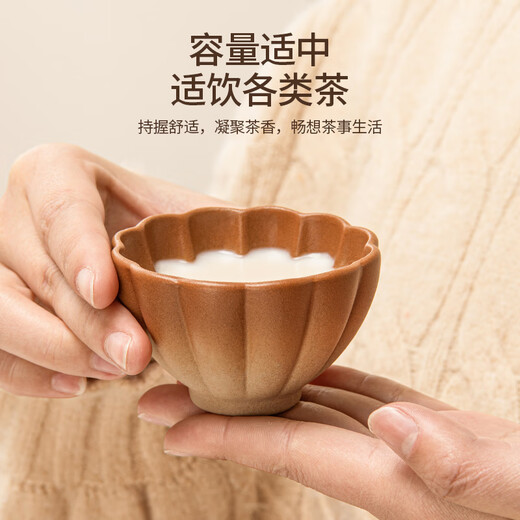 Xiangye's large dry-burning pot pot with lid and stove-cooking teapot can be used for roasting tea and making milk tea over an open fire. Ceramic set. Rough pottery heart-shaped striped side-handled pot.
