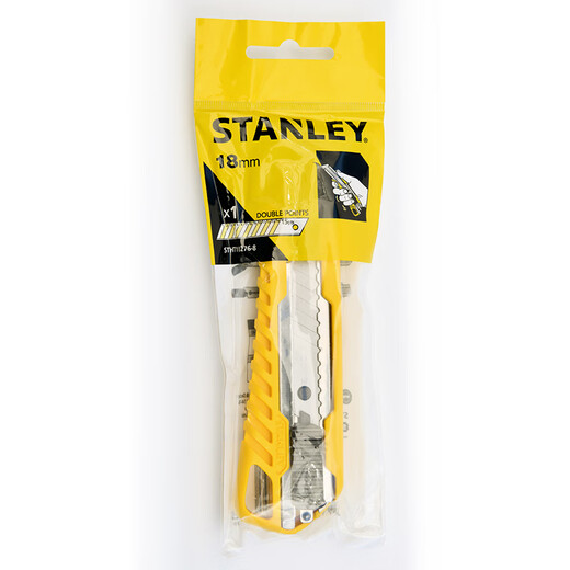 Stanley (STANLEY) Utility Knife Wallpaper Knife Home Office Paper Knife Industrial Grade Carving Knife Unpacking Express Unboxing Artifact Portable Utility Knife Universal Self-locking Utility Knife 18mm STHT10276