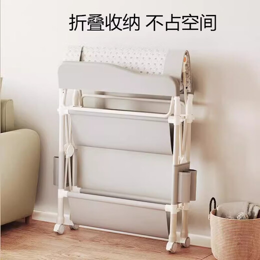 DEARVADER Diaper Table Baby Care Table Portable Multifunctional Foldable Bathable Baby Bed Diaper Changing Touch Table Luxury Model - Light Gray