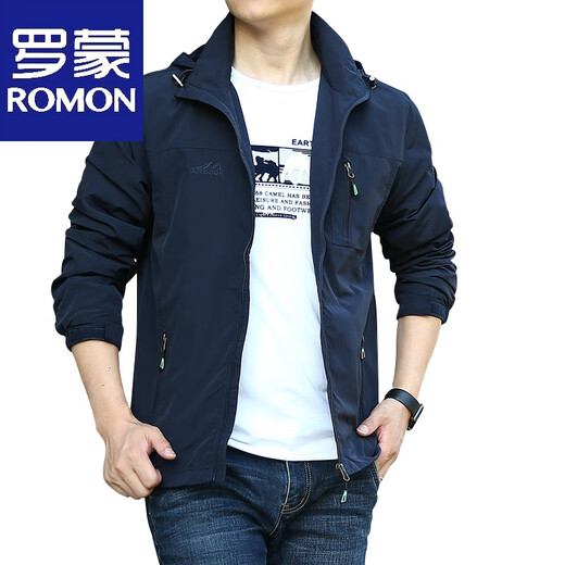 
Lomon Windproof Hooded Autumn Jacket Men's Loose 2025 New Men's Leisure Jacket Spring and Autumn Outdoor Charge Suit 9898 [Gray] Removable Cap - No Price Adding Fleece XL 180Specifications (150Jin [Jin equals about 0.5 kg])