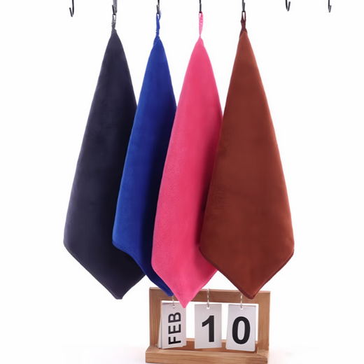 Rag cleaning special towel absorbent thickened fine fiber dishwashing cloth lint-free housekeeping cleaning and glass wiping 30*30cm thick version 10 packs in random colors