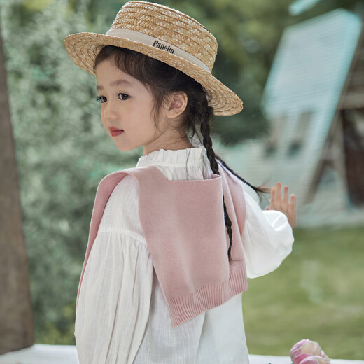 LUSON Chen Big Pig Little O Baby Girl Forest Long-sleeved Shirt Women's Wooden Ears 2025 Early Autumn Clothes Children's Doll Shirt