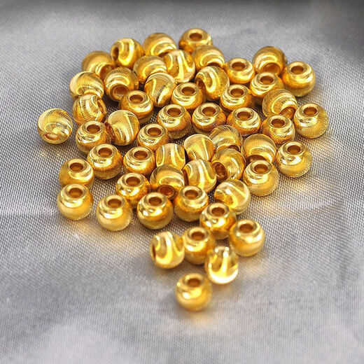 MHFDO Old Phoenix Gold K Necklace 9999 Gold Temperament Cat's Eye Transfer Bead Pendant Pure Gold Versatile Ball Bead Jewelry Cat's Eye Pendant (Single Pendant) 0.01g