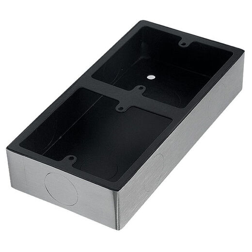 86 stainless steel exposed box socket panel metal exposed bottom box wall switch base box junction box ground plug bottom box 20 inlet 86*86*33MM