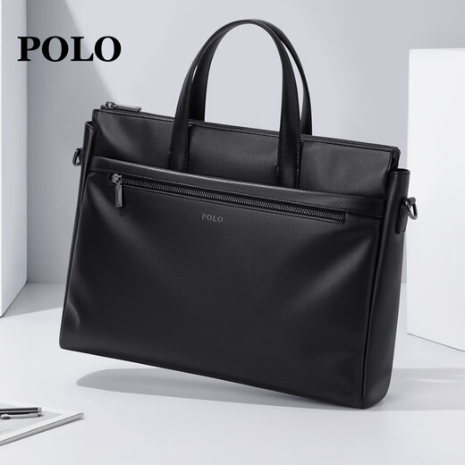 POLO briefcase men's business handbag men's 16-inch computer bag men's conference briefcase business trip shoulder bag men