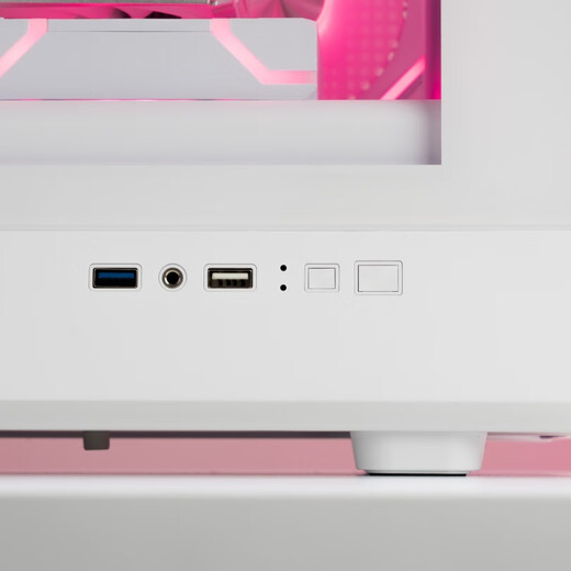 半岛铁盒（PADO）W6白色MESH网孔散热机箱 （支持MATX主板/玻璃侧透/钢网面板/独立电源仓/防尘网/支持4080显卡）白