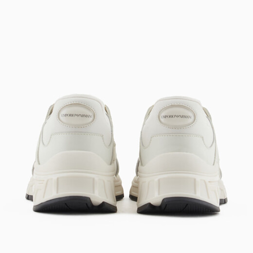 ARMANI/Armani EA Men's Fashion White Low Top Thick Sole Sports and Leisure Shoes X4X674 XR203 White M801 40