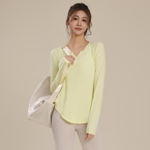Free style yoga wear blouse for women spring and summer new running fitness quick-drying top Pilates sports loose long-sleeved T-shirt