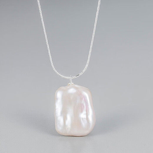 Jinhuang JENVORLins niche design freshwater pearl necklace for women baroque exotic pearl pendant clavicle chain for women purple