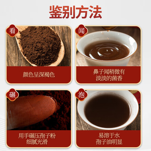 Qin Dingtai Changbai La pared de ruptura de la montaña Ganoderma Lucidum Spore Powder 2G*40 bolsas/caja para mejorar los productos de salud de inmunidad para el polvo de túnica de mediana edad y ancianos 80 gramos de pared rota Ganoderma Lucidum Spore Powder (5 cajas)