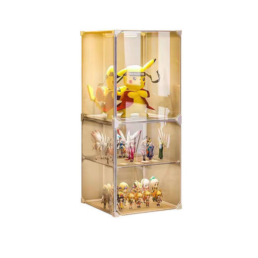 Fully transparent display cabinet display stand toy storage box home model blind box Gundam display showcase main picture 2 doors + 4 floors place an order quickly
