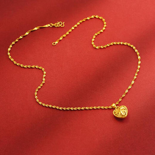 Popu's light luxury and high-end double-sided pendant for women, niche gold color clavicle chain, love four-leaf clover necklace, free exquisite gift box